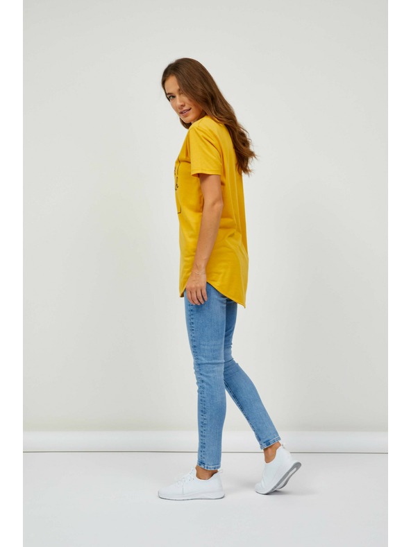 Sam 73 Hořčicové dámské tričko SAM 73 Inathi