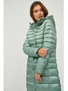 Sam 73 Světle zelený dámský prošívaný kabát s kapucí SAM 73 Kumi