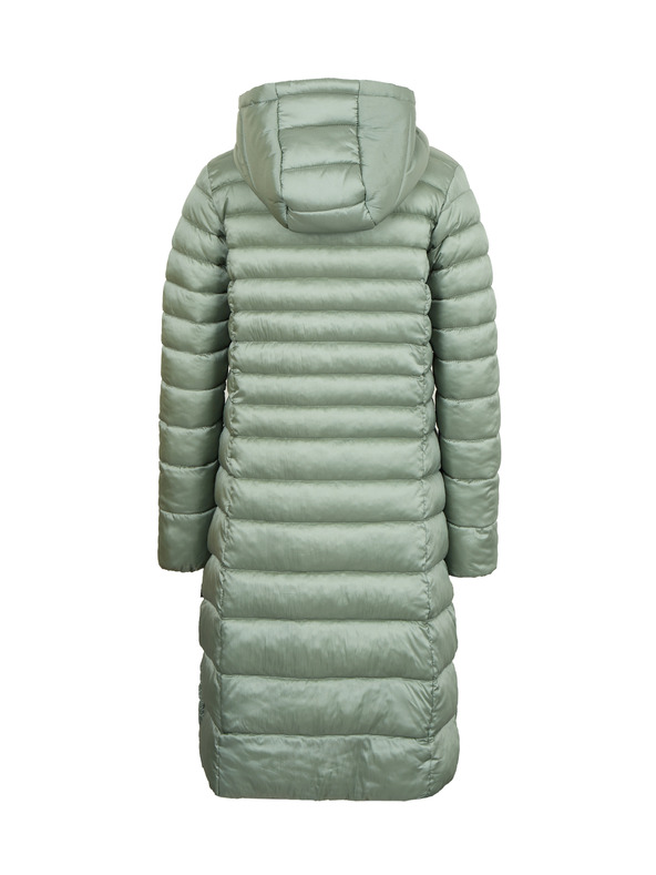Sam 73 Světle zelený dámský prošívaný kabát s kapucí SAM 73 Kumi