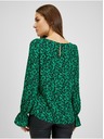 Orsay Černo-zelená dámská květovaná halenka ORSAY