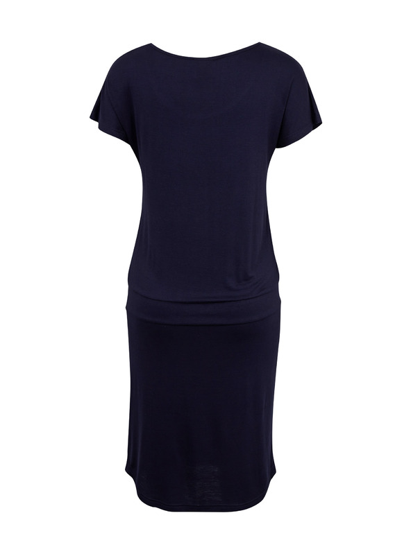 Sam 73 Tmavě modré dámské basic šaty SAM73 Corvus