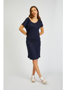 Sam 73 Tmavě modré dámské basic šaty SAM73 Corvus