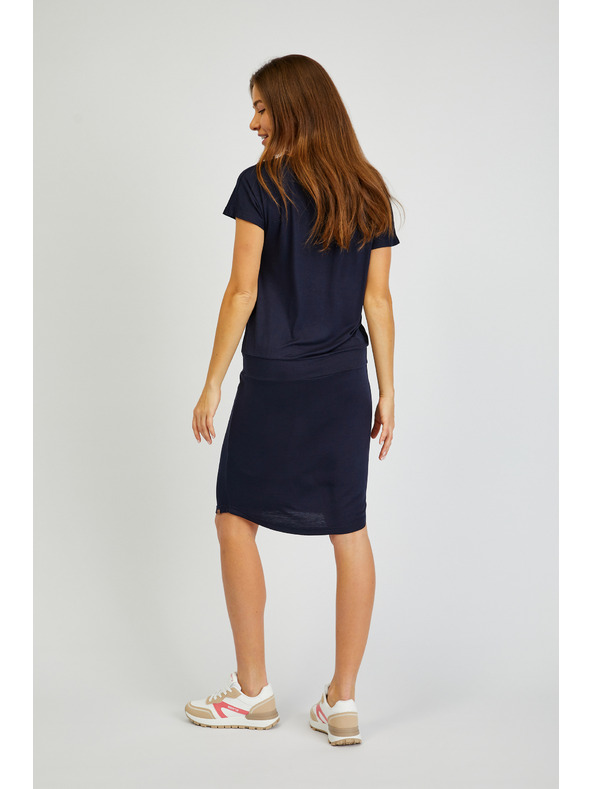 Sam 73 Tmavě modré dámské basic šaty SAM73 Corvus