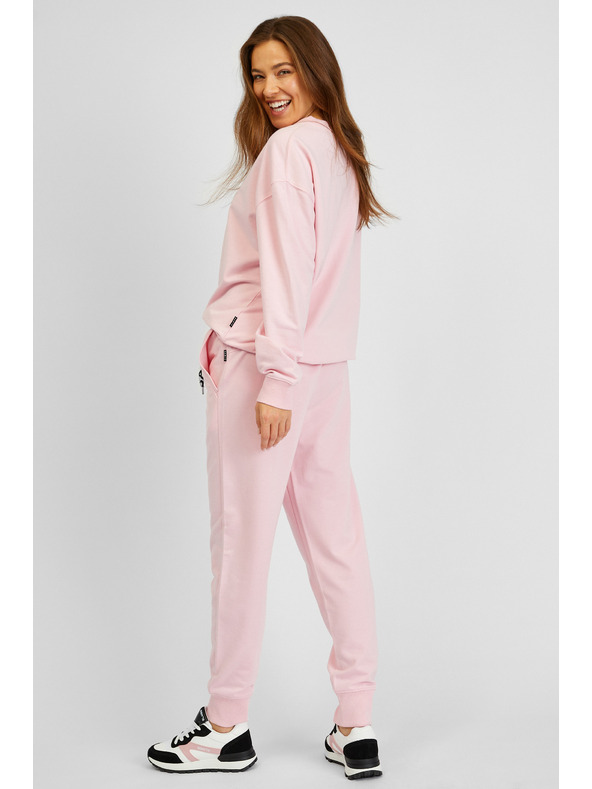 Sam 73 Světle růžové dámské tepláky SAM73 Ametyst