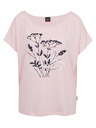 Sam 73 Světle růžové dámské tričko s potiskem SAM73 Circinus