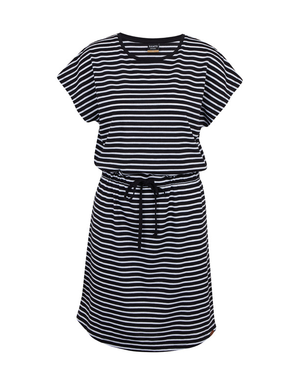 Sam 73 Bílo-černé dámské pruhované šaty SAM73 Sagitta