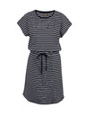 Sam 73 Bílo-černé dámské pruhované šaty SAM73 Sagitta