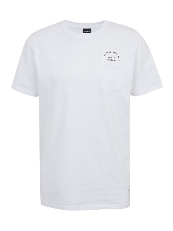 Sam 73 Bílé pánské tričko s kapsičkou SAM73 Fenaklid