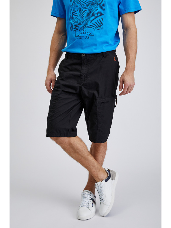 Sam 73 Černé pánské kraťasy SAM73 Cygnus