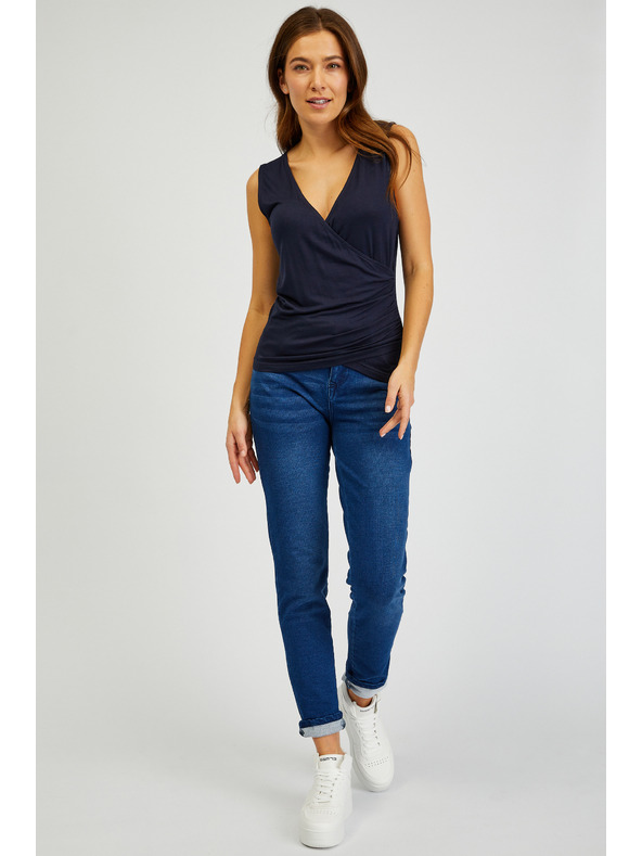 Sam 73 Tmavě modré dámské basic tílko SAM73 Lupus