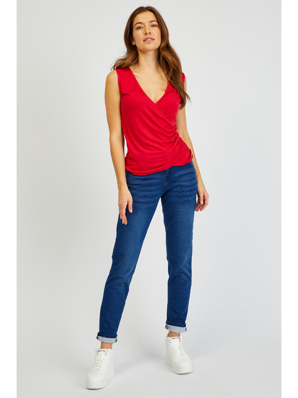 Sam 73 Červené dámské basic tílko SAM73 Lupus