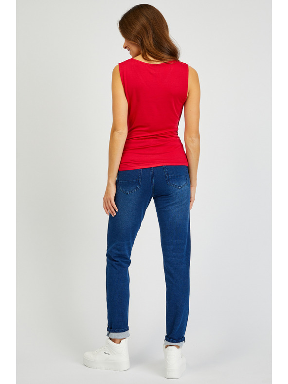 Sam 73 Červené dámské basic tílko SAM73 Lupus