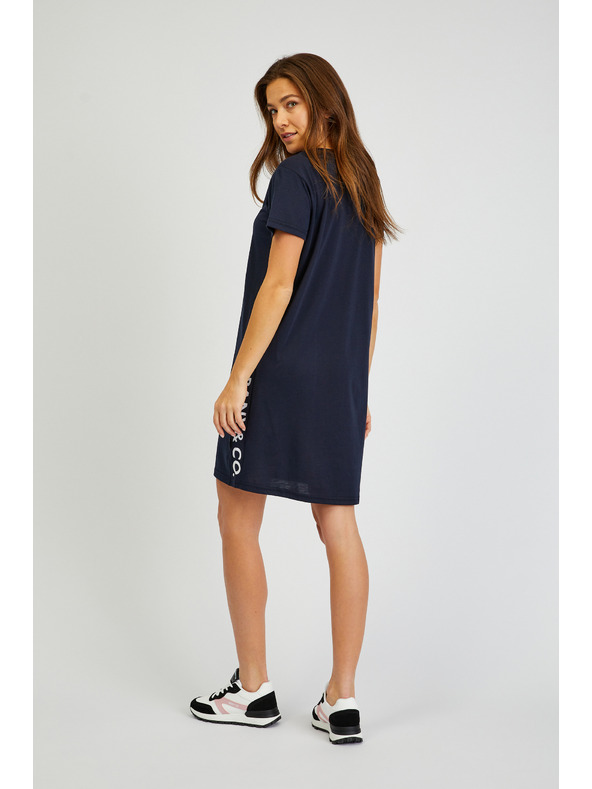 Sam 73 Tmavě modré dámské letní šaty SAM73 Delphinus