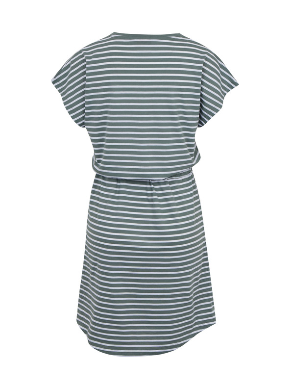 Sam 73 Bílo-zelené dámské pruhované šaty se zavazováním SAM73 Sagitta
