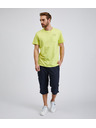 Sam 73 Žluté pánské bavlněné tričko s kapsičkou SAM73 Fenaklid