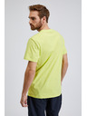 Sam 73 Žluté pánské bavlněné tričko s kapsičkou SAM73 Fenaklid