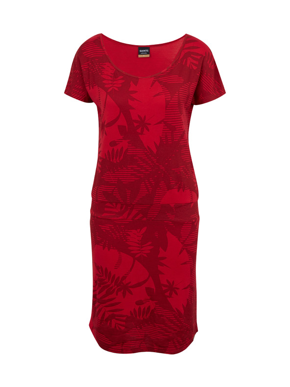 Sam 73 Červené dámské vzorované šaty SAM73 Corvus