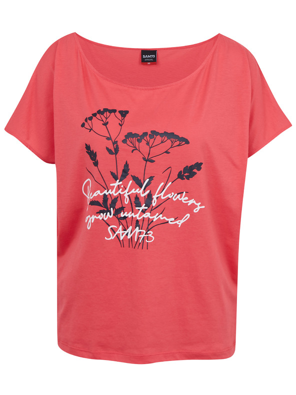Sam 73 Korálové dámské tričko s potiskem SAM73 Circinus