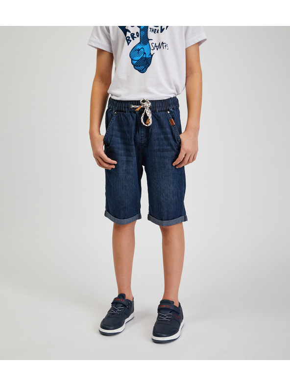Sam 73 Tmavě modré klučičí džínové kraťasy SAM73 Robert