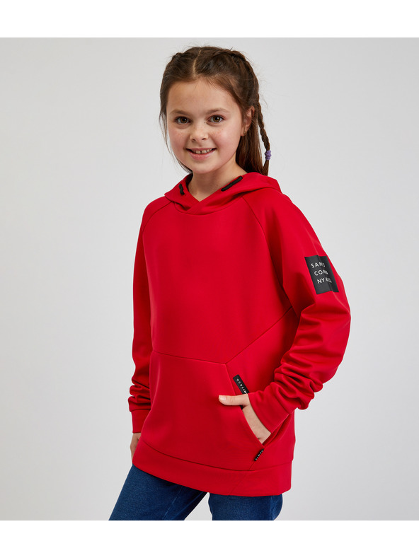 Sam 73 Červená dětská mikina s kapucí SAM73 Virgo