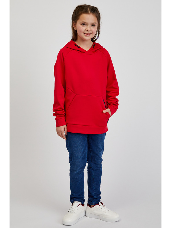 Sam 73 Červená dětská mikina s kapucí SAM73 Virgo