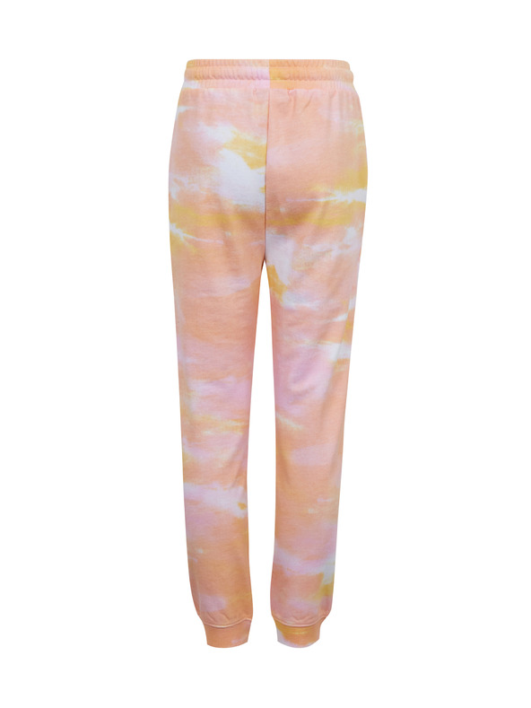 Sam 73 Růžovo-oranžové holčičí vzorované tepláky SAM73 Jargon