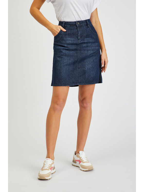 Sam 73 Tmavě modrá dámská džínová sukně SAM73 Gemini
