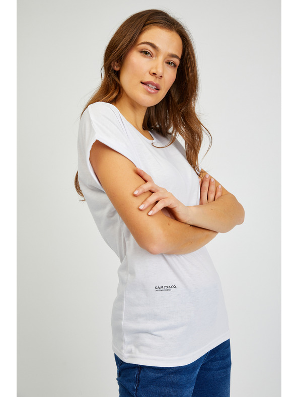 Sam 73 Bílé dámské tričko SAM73 Dorado