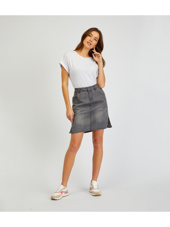 Sam 73 Šedá dámská džínová sukně SAM73 Gemini