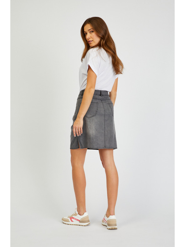 Sam 73 Šedá dámská džínová sukně SAM73 Gemini