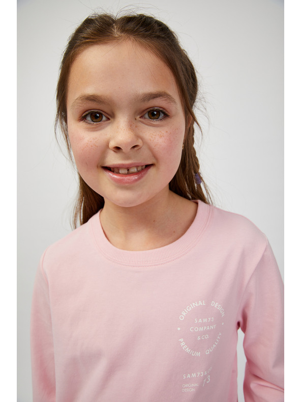 Sam 73 Růžové holčičí tričko SAM73 Mensa
