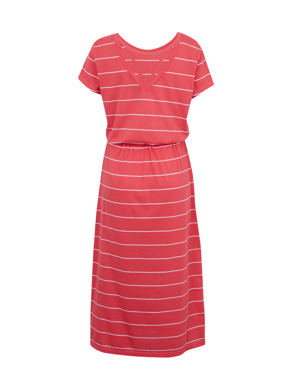 Sam 73 Červené dámské pruhované šaty SAM73 Columba