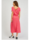 Sam 73 Červené dámské pruhované šaty SAM73 Columba