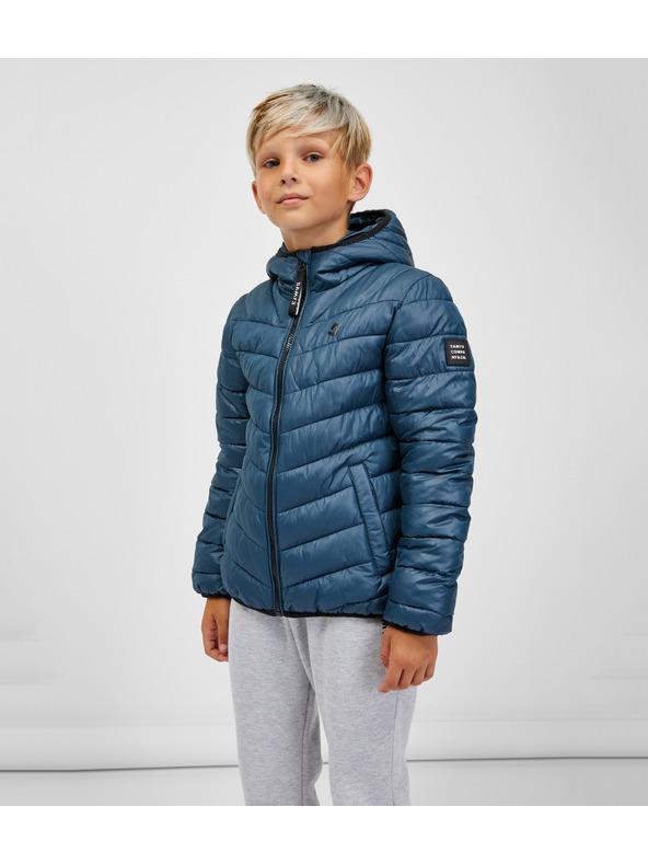 Sam 73 Modrá klučičí prošívaná bunda SAM 73 Kyain