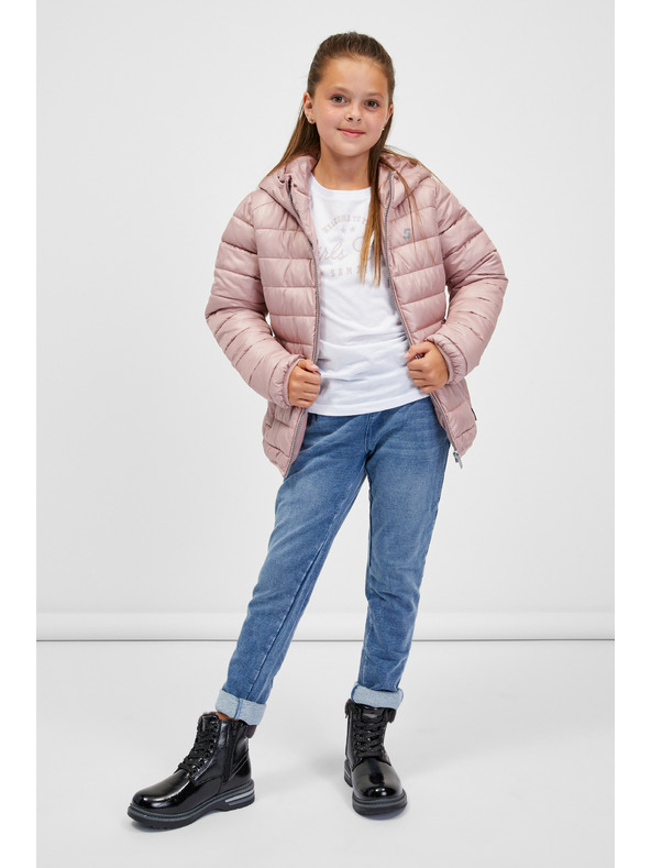 Sam 73 Starorůžová holčičí prošívaná bunda SAM 73 Uchenna