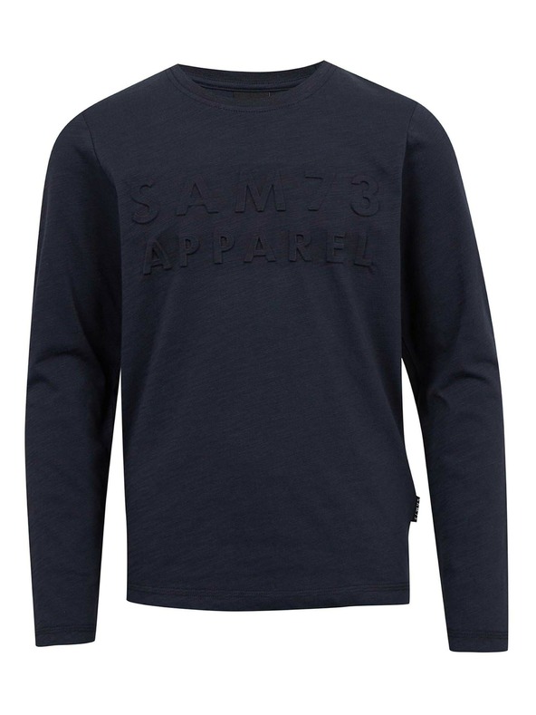 Sam 73 Tmavě modré klučičí tričko s dlouhým rukávem SAM 73 Celdor
