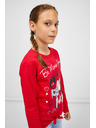 Sam 73 Červené holčičí tričko s dlouhým rukávem SAM 73 Vadania