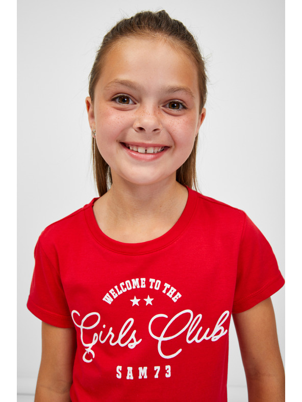 Sam 73 Červené holčičí tričko SAM 73 Janli