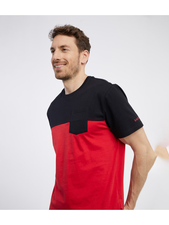 Sam 73 Černo-červené pánské tričko SAM 73 Sirius