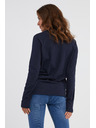 Sam 73 Tmavě modré dámské tričko s dlouhým rukávem SAM 73 Zira
