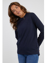 Sam 73 Tmavě modré dámské tričko s dlouhým rukávem SAM 73 Zira