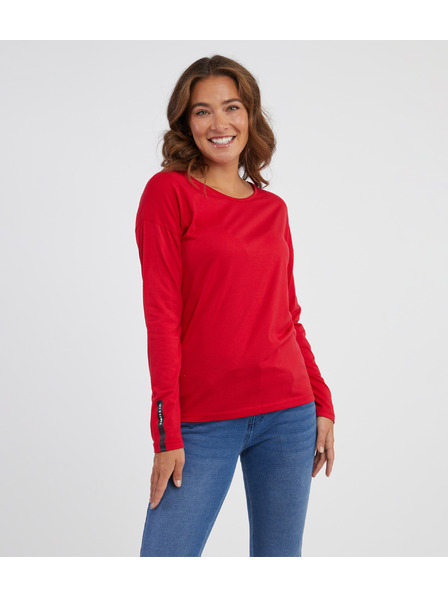 Sam 73 Červené dámské tričko s dlouhým rukávem SAM 73 Patty