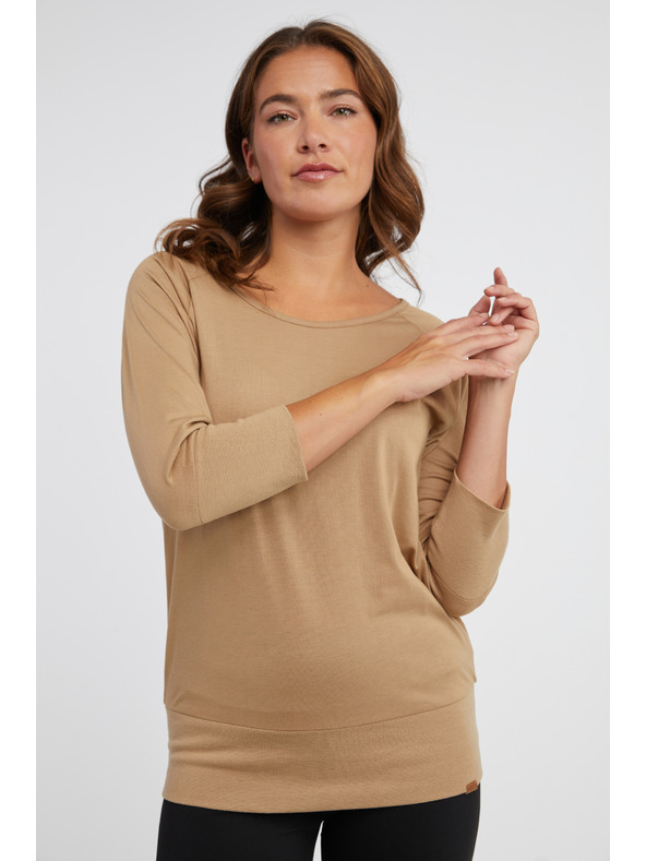 Sam 73 Světle hnědé dámské tričko SAM 73 Selma