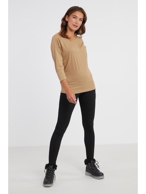 Sam 73 Světle hnědé dámské tričko SAM 73 Selma