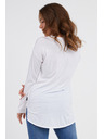 Sam 73 Bílé dámské tričko s dlouhým rukávem SAM 73 Sherri