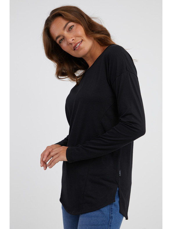 Sam 73 Černé dámské tričko s dlouhým rukávem SAM 73 Sherri