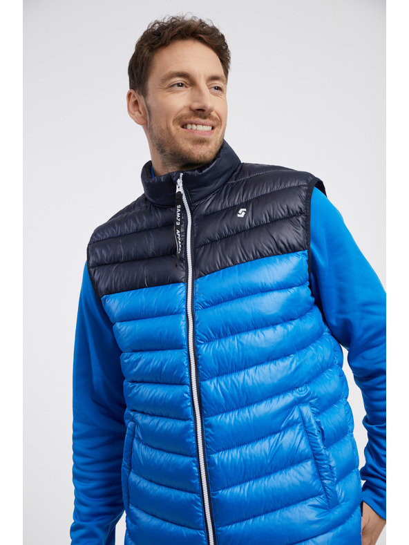 Sam 73 Modrá pánská prošívaná vesta SAM 73 Potter