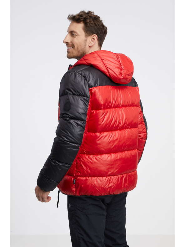 Sam 73 Černo-červená pánská prošívaná bunda SAM 73 Ron