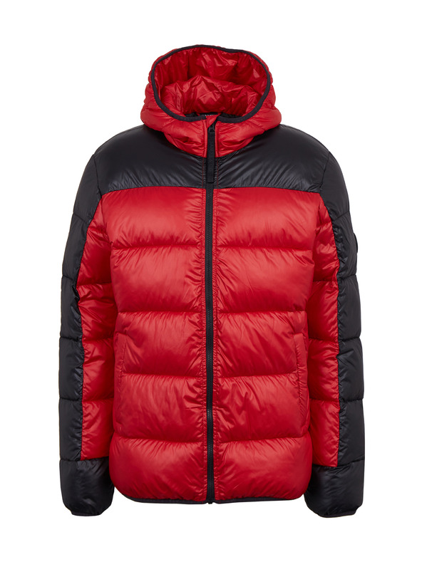 Sam 73 Černo-červená pánská prošívaná bunda SAM 73 Ron