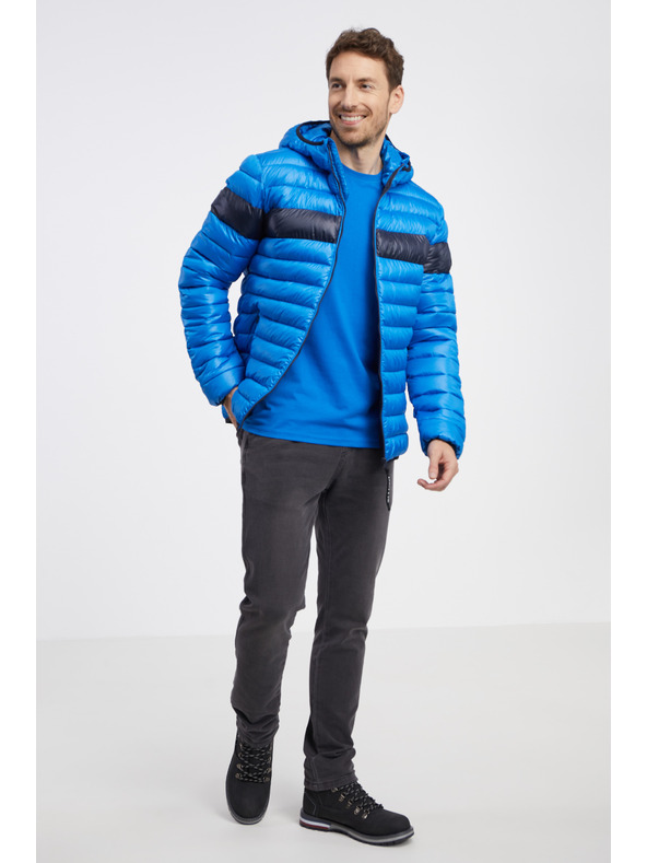 Sam 73 Modrá pánská prošívaná bunda SAM 73 Maximus